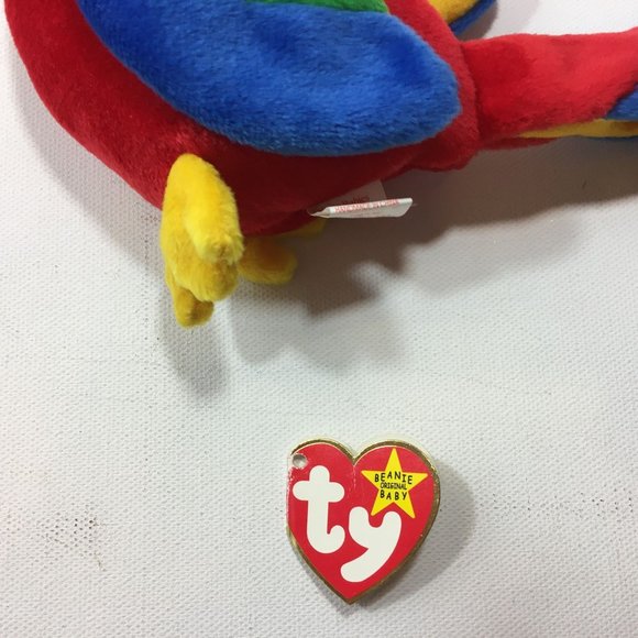 TY Jabber Parrot Tropical Bird Beanie Baby Plush Collection October 10 1997 - Picture 8 of 13